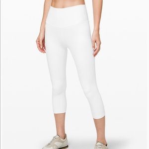 lululemon Align Crop 21” White